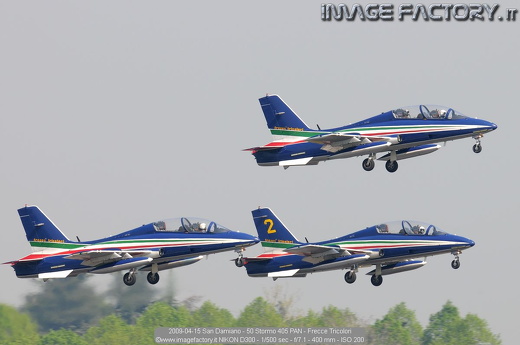 2009-04-15 San Damiano - 50 Stormo 405 PAN - Frecce Tricolori